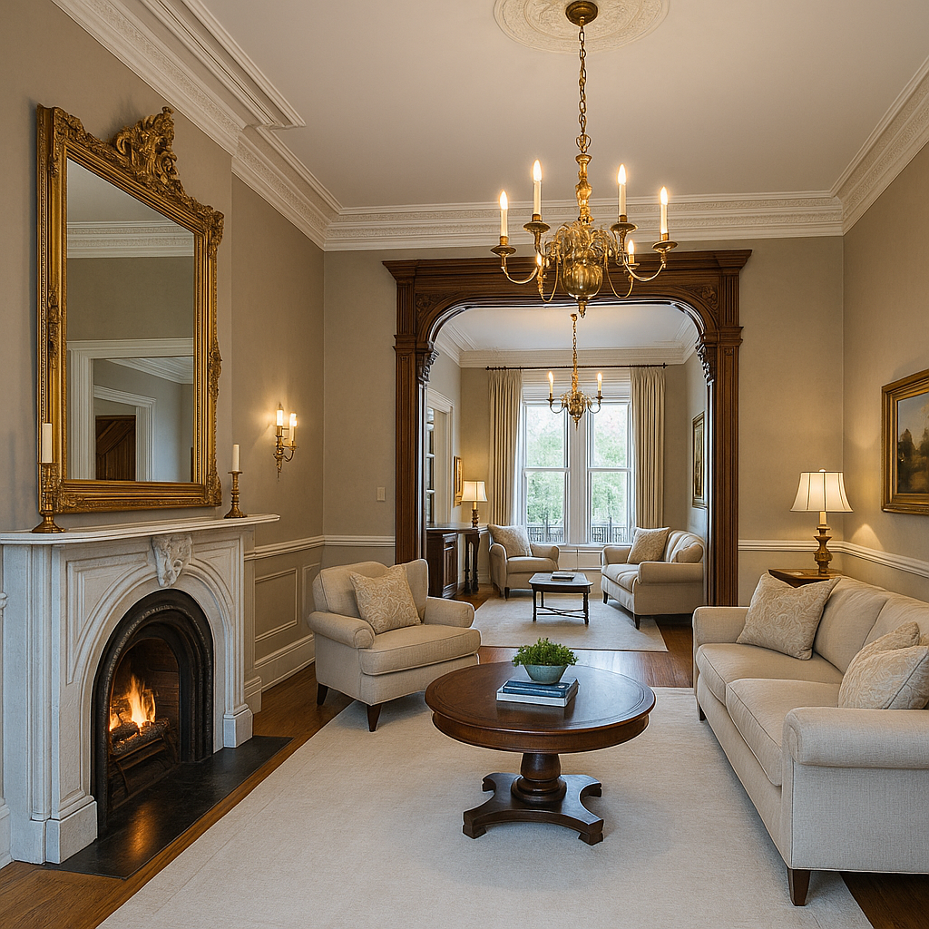 Lincoln Park Victorian Townhouse Interior